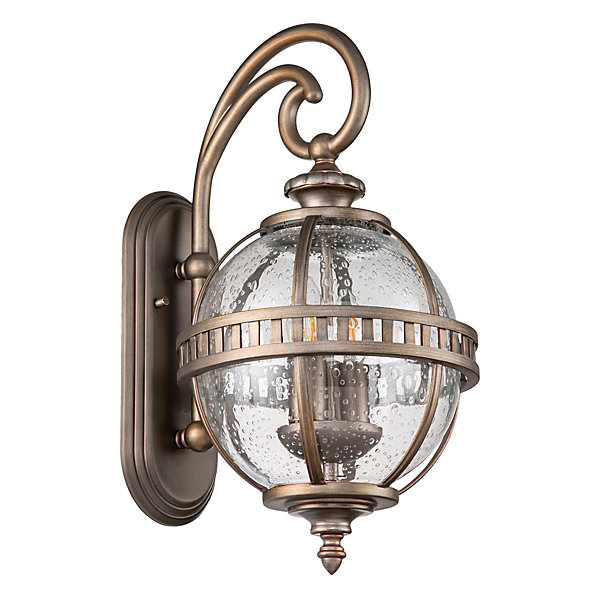 Elstead Kichler Halleron Lanterne murale d'extérieur en bronze bruni, IP44
