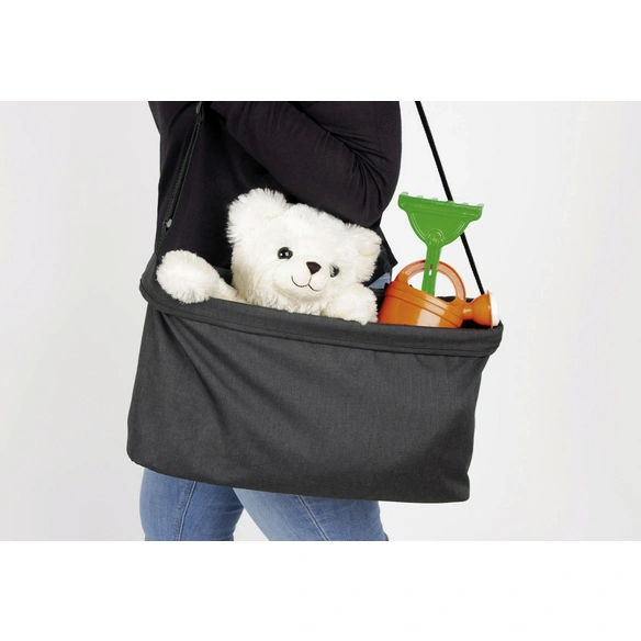 Klappbollerwagen-Tasche, BxHxT: 50 x 26 x 15 cm, anthrazit