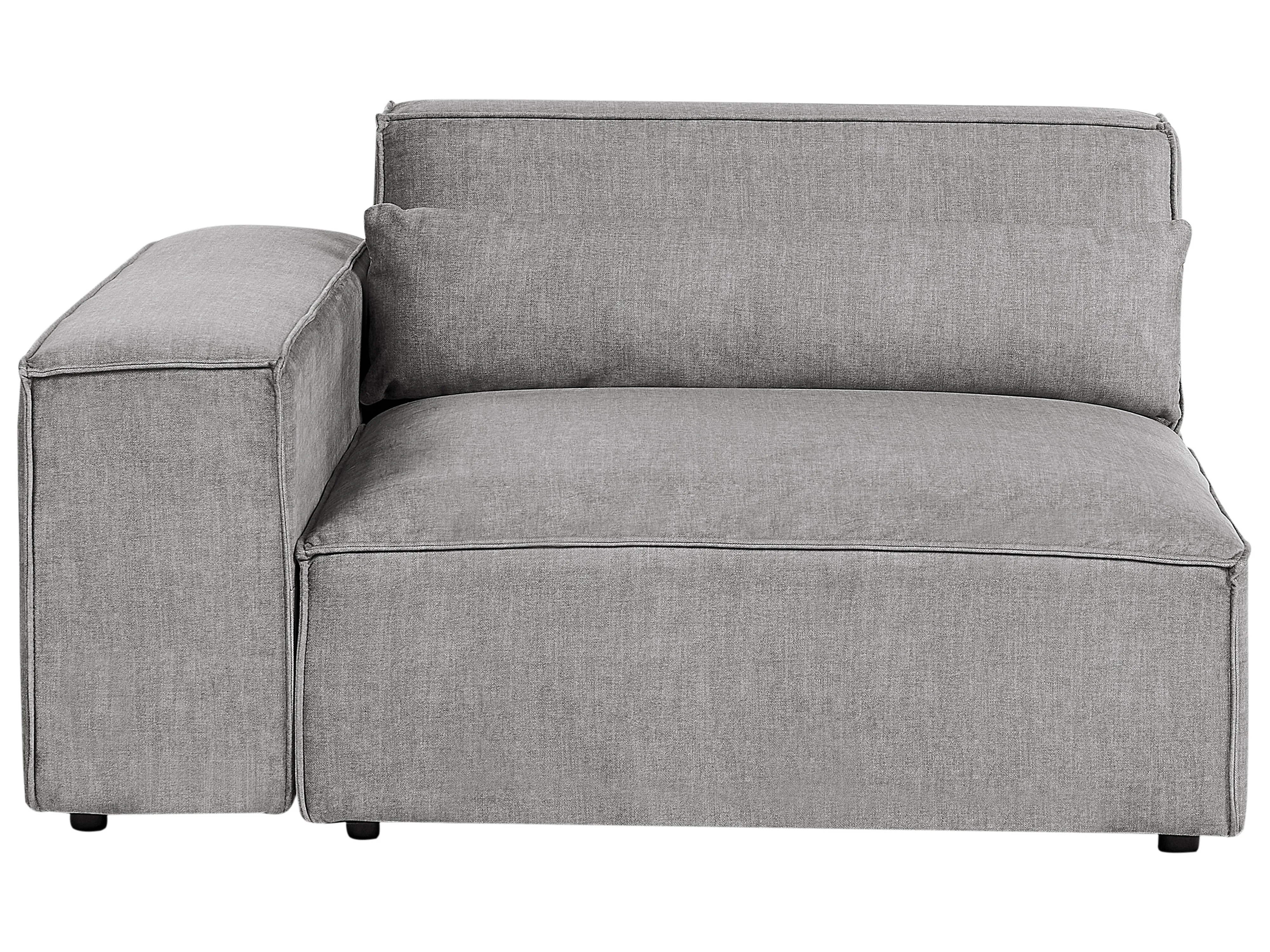 Corner Seat HELLNAR Fabric Grey Right Hand