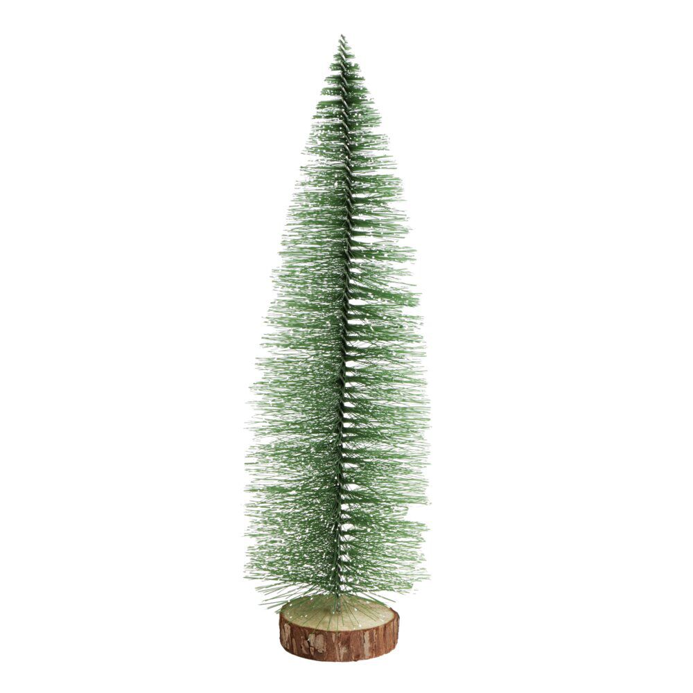 Petit sapin décoratif vert Ø6,5xH15cm