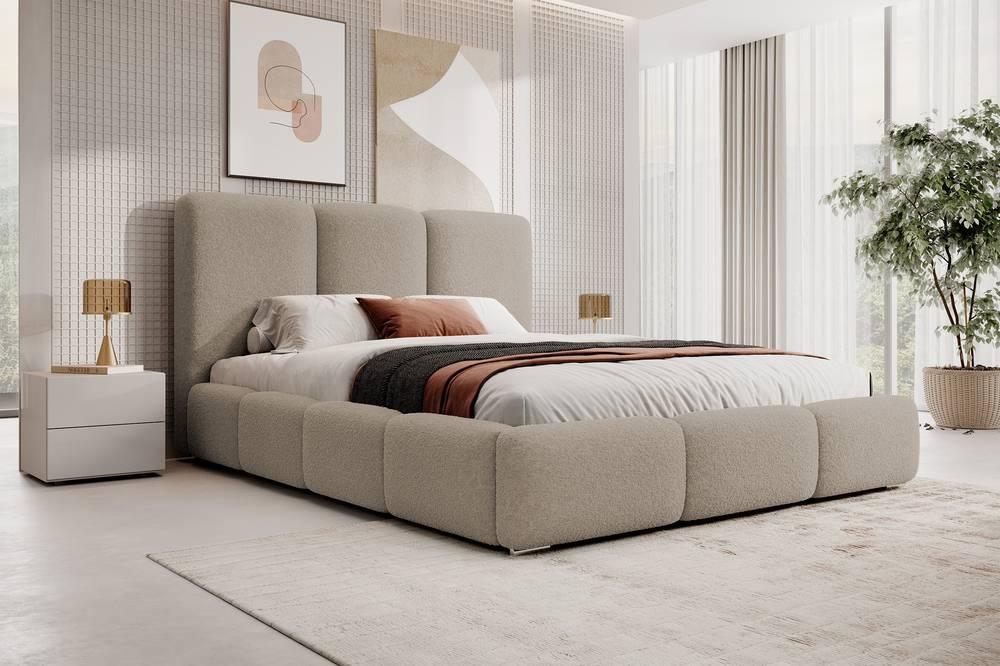 Bedframe Briar bouclé met opbergruimte 160x200