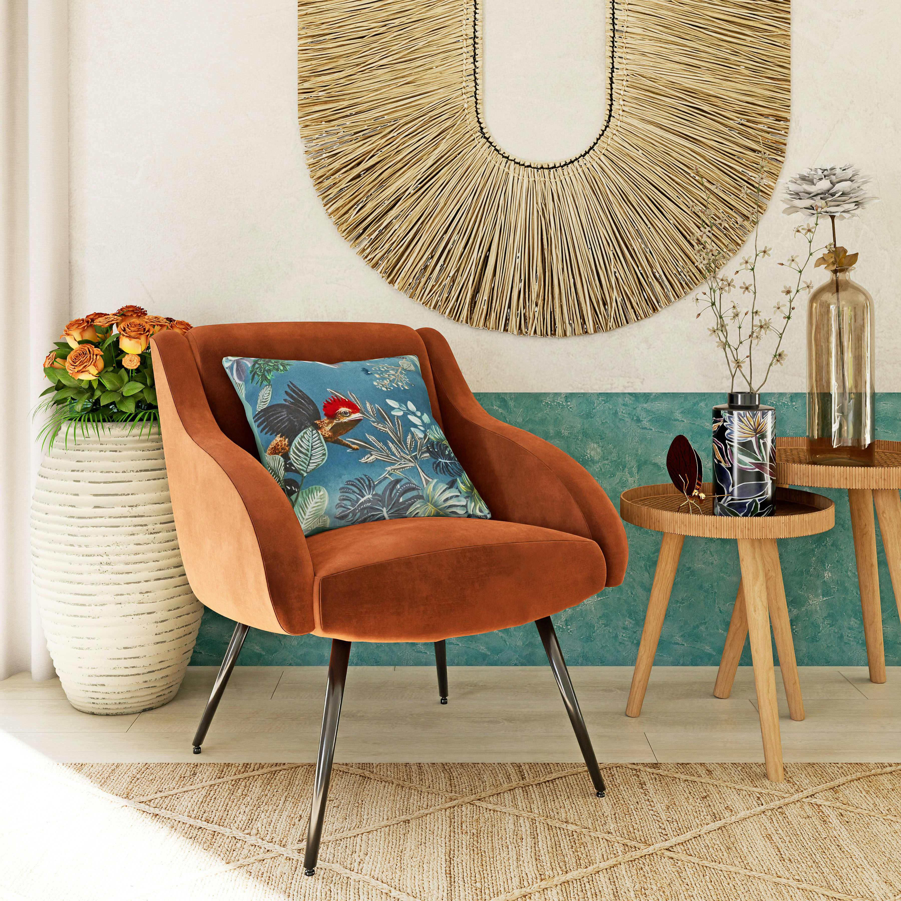 - Statuette papillon dorée H17