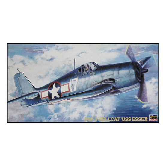 Hasegawa Grumman F6F-3 Hellcat USS Essex Model Kit 1:48