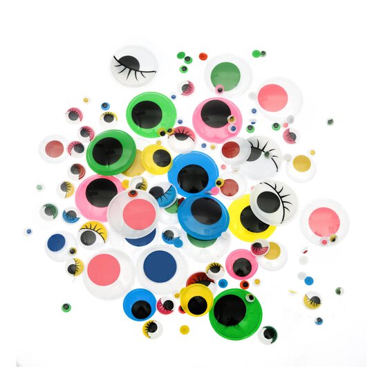 Coloured Googly Eyes Jar 1000 Pack