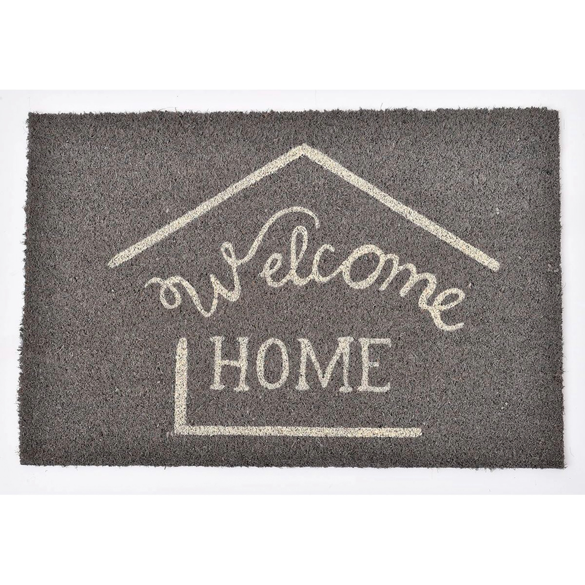Tapete de entrada WELCOME HOME cinza