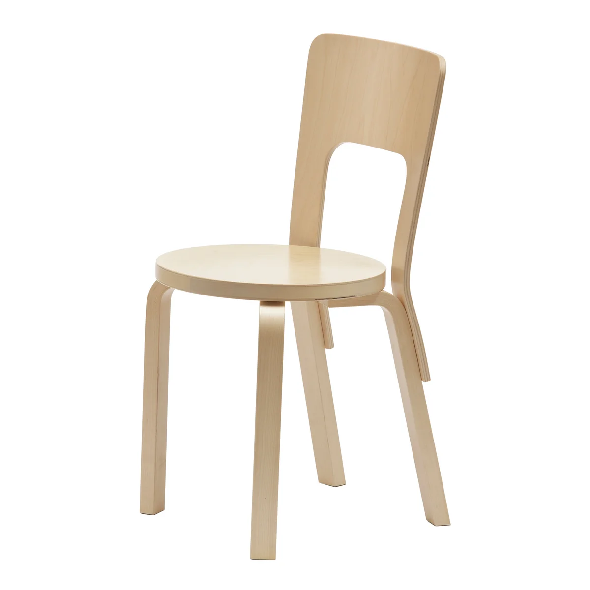 Artek - Stuhl 66, Birkenfurnier