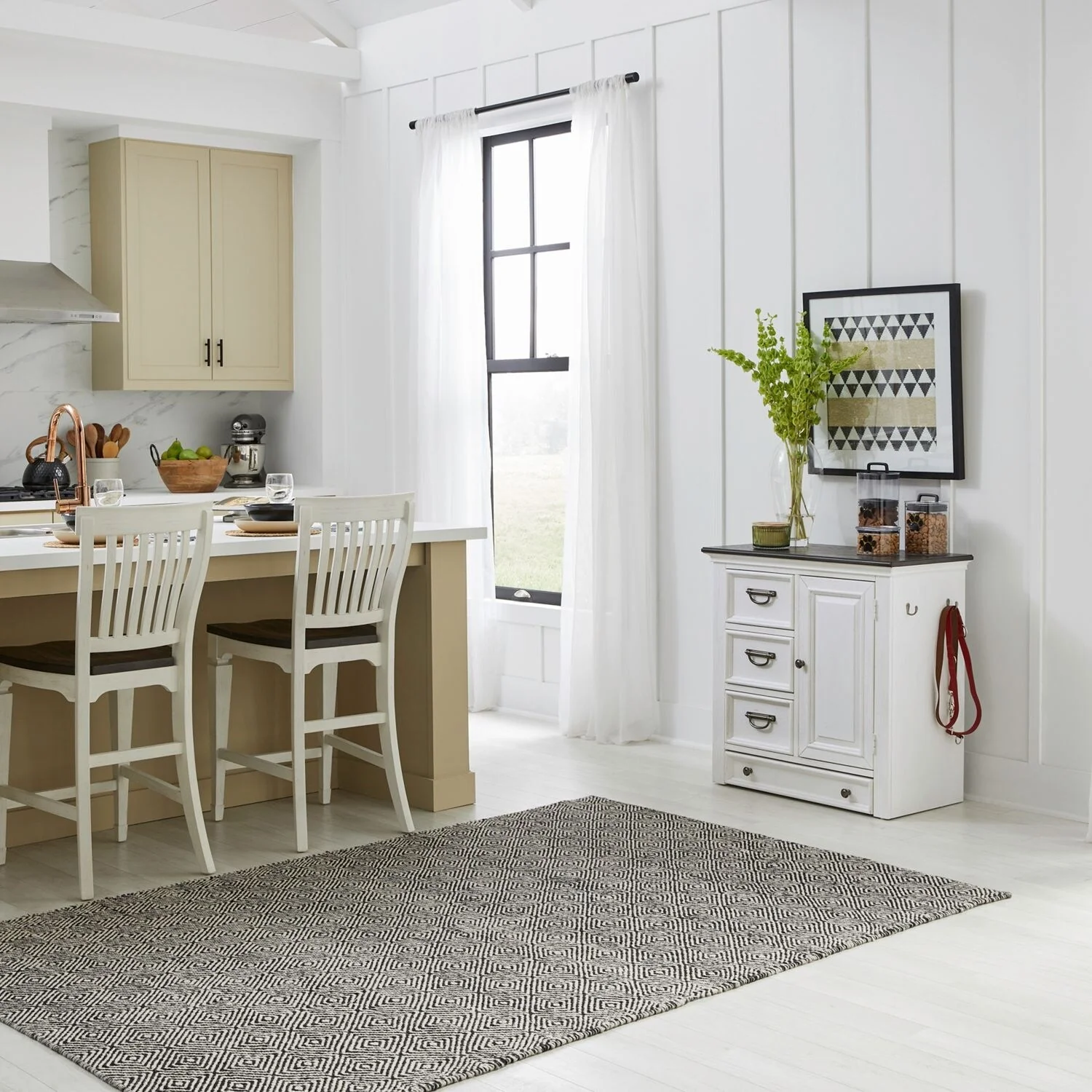 Liberty Furniture Allyson Park Pet Feeder Kitchen Cabinet - Width32 x Depth17 x Height32