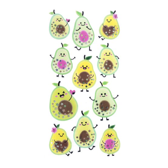 Avocado Gel Stickers