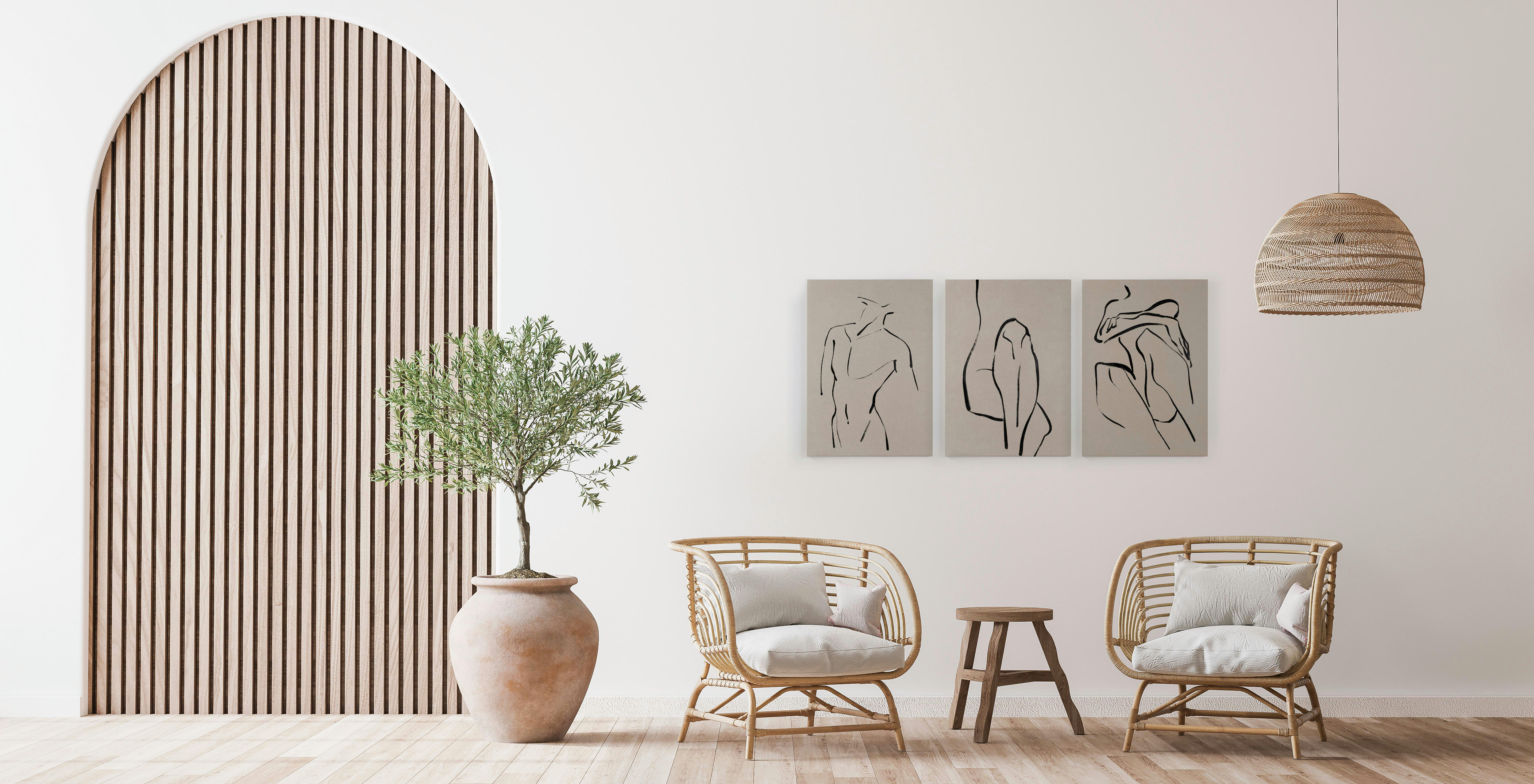 BODIES - Set 3 Peintures sur toile 60x40 imprimées corps