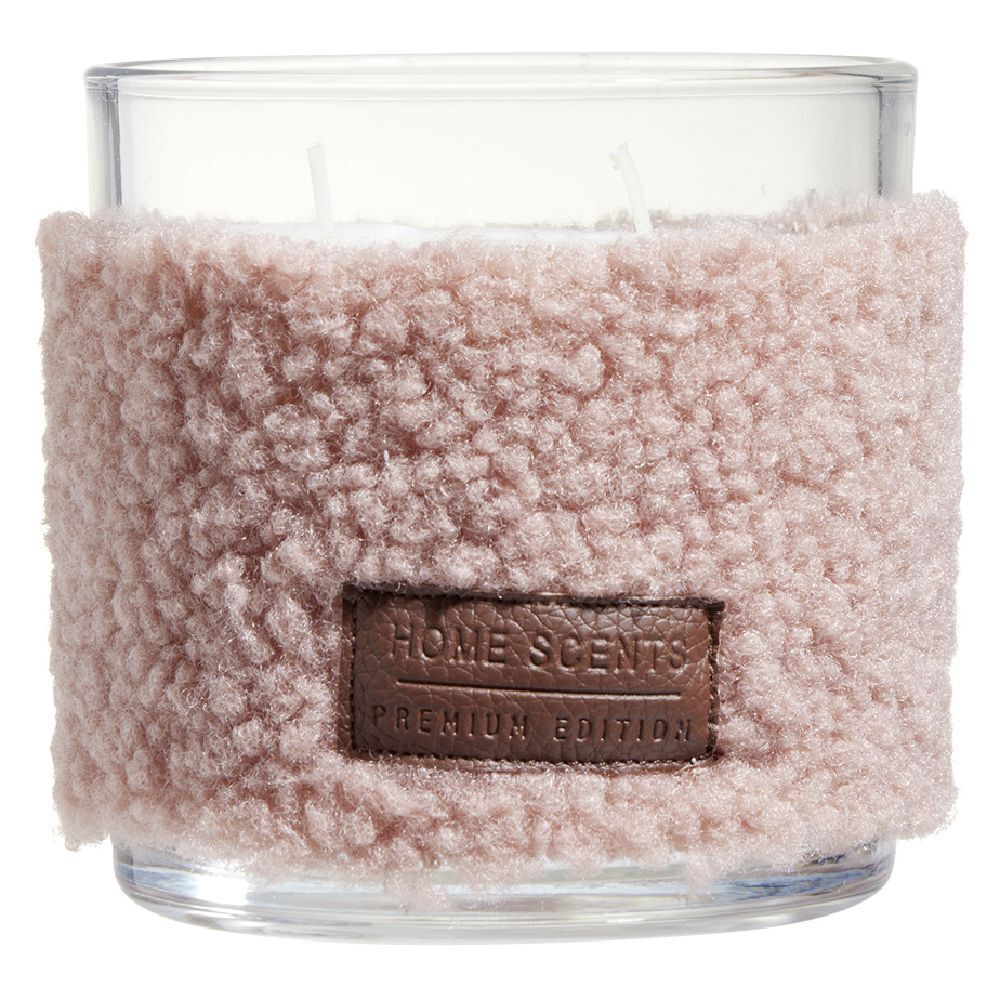 Bougie parfumée déco laine