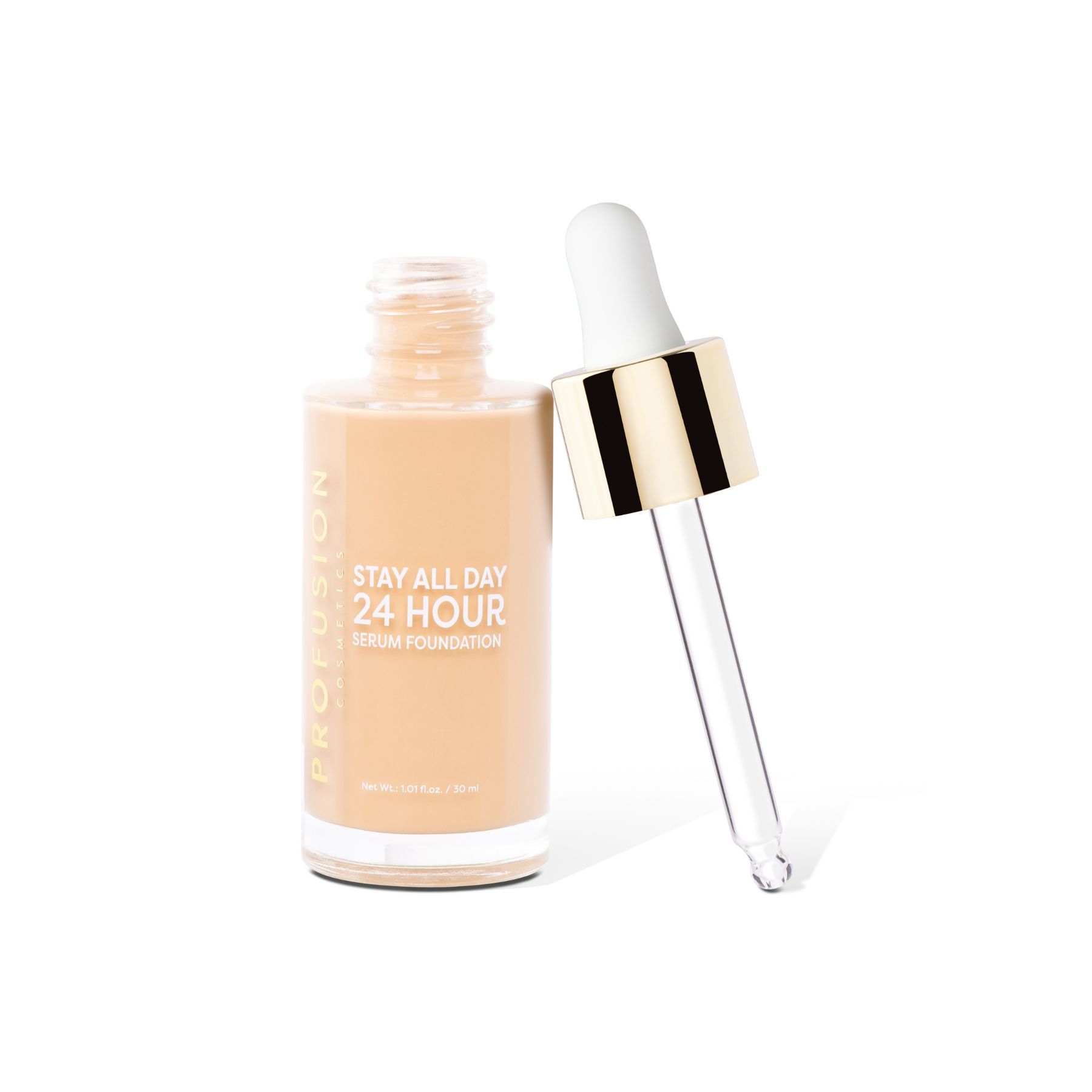 Profusion Cosmetics 24 Hour Stay All Day Silicone Foundation Warm Golden