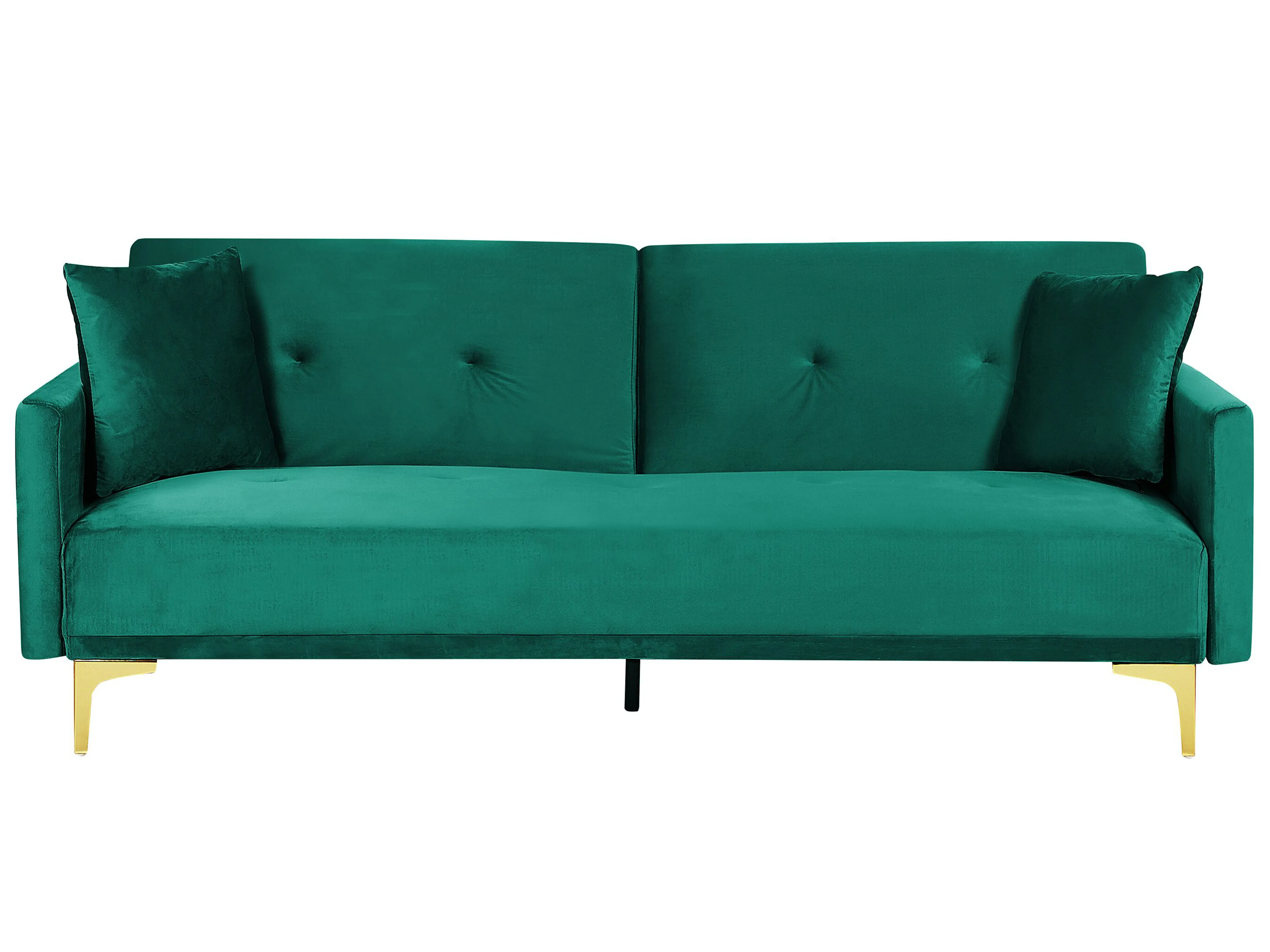 Sofa Bed 3 Seater LUCAN Velvet Emerald Green