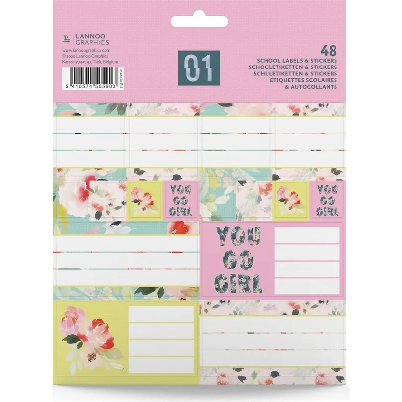 Etiketten Flower Sport