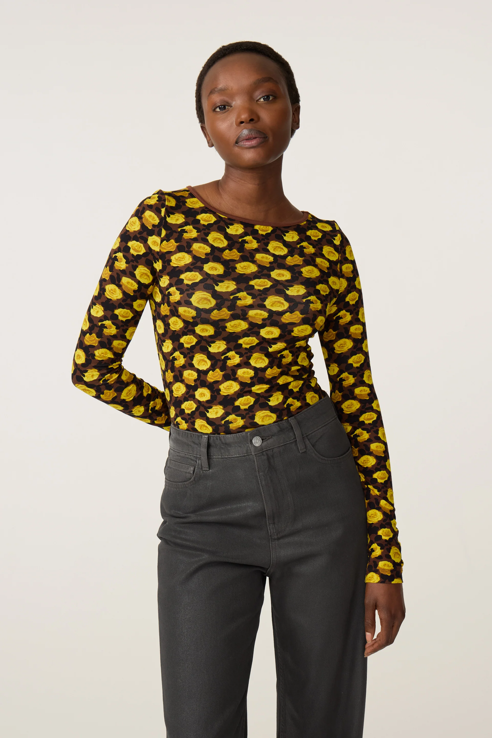 Roe Top | Yellow/Brown