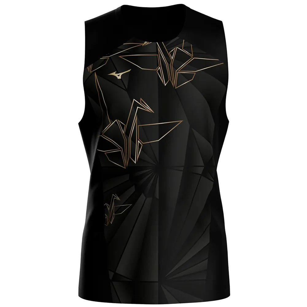 Mizuno Active DryAeroFlow Graphic Origami sleeveless T-shirt