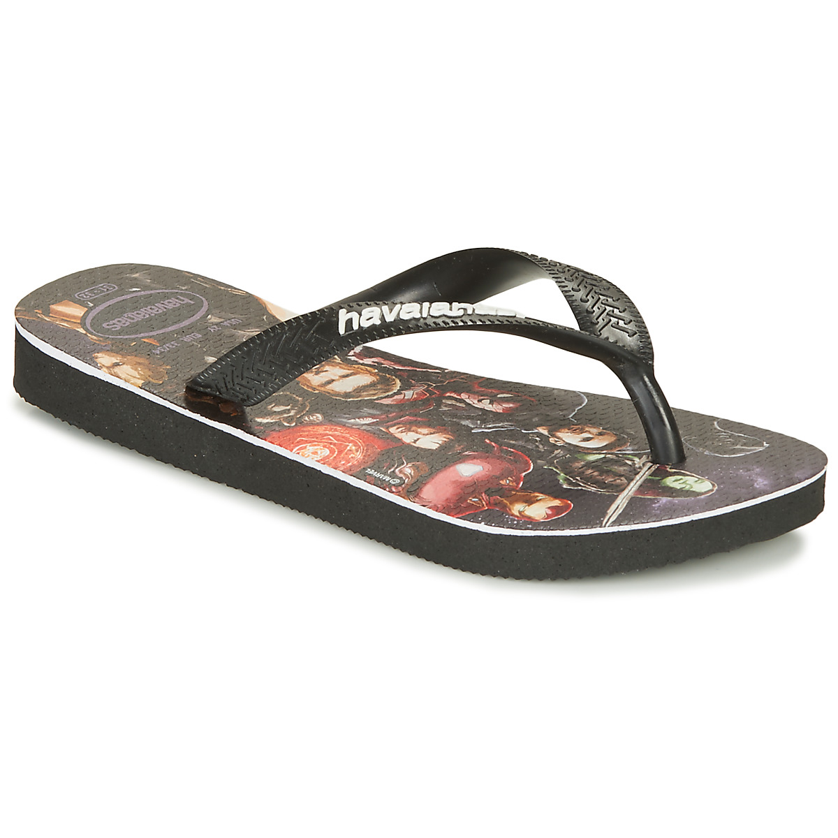 Havaianas - KIDS MARVEL -  black / Multicoloured