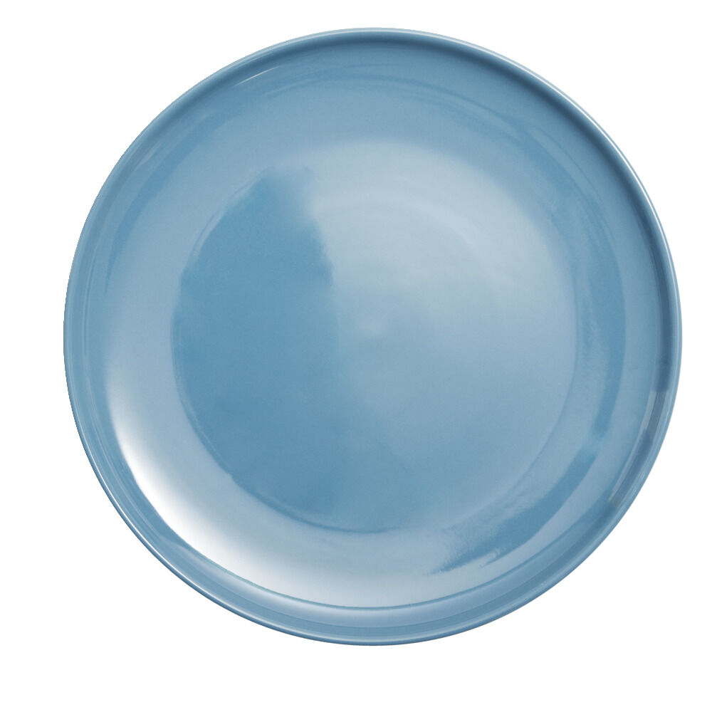 Assiette plate Oslo en grès bleu Ø27cm
