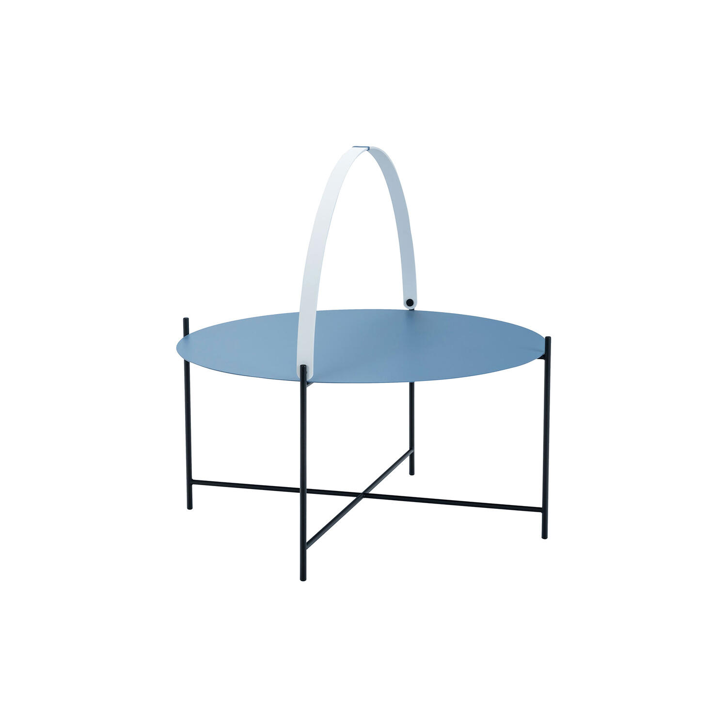 EDGE bakkebord, pigeon blue/white