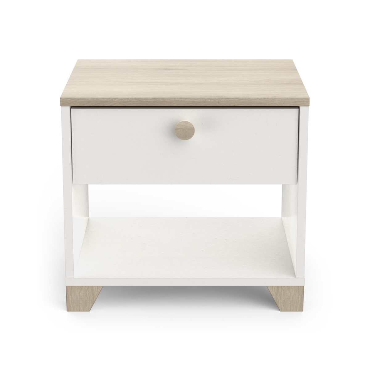 Calicosy - IZZY Nachtkastje 1 lade - H39,7 cm - Wit