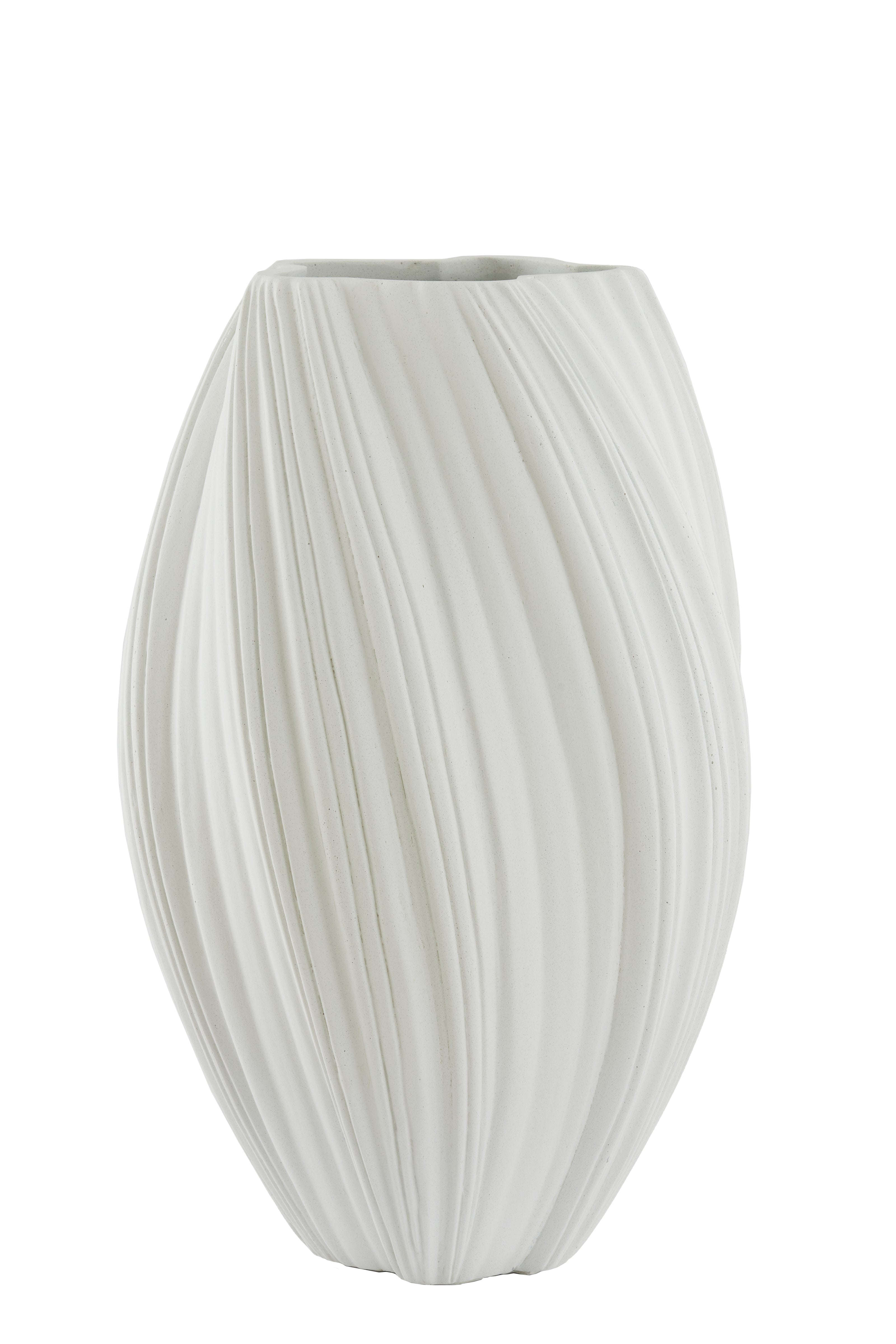 Light & Living vaas YATUNG - Ø52x81cm - wit