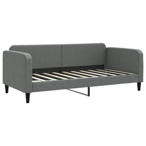 NNEVL Daybed with Trundle Dark Grey 90x190 cm Fabric