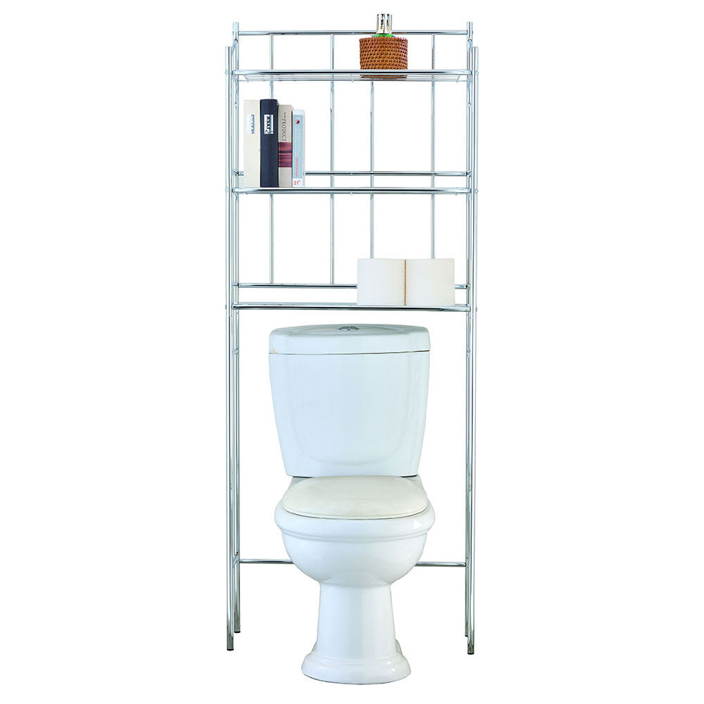 étagère WC grise