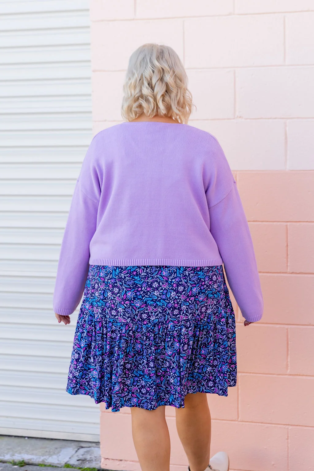 Blakely Crop Knit in Lilac