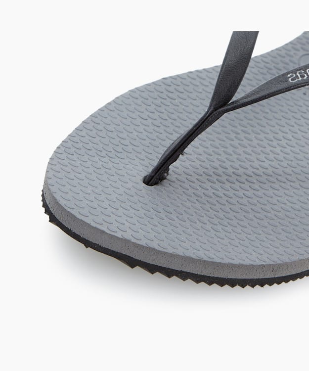 Leather Flip Flop Grey - Havaianas Slimline Leather Flip Flops
