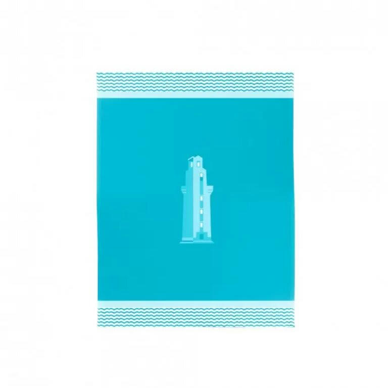 KONTATU - Essuie-mains coton Kontatu Panorama Farola bleu 45x60 cm