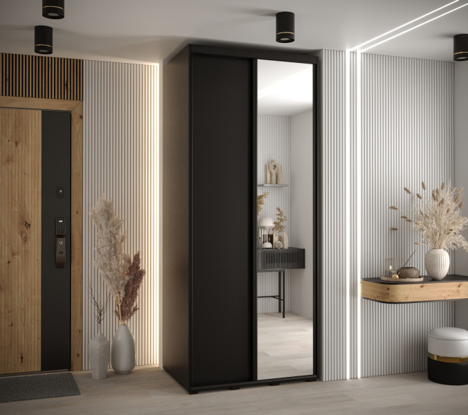 Szafa przesuwna 60 Cannes 3 120 czarny czarny czarny