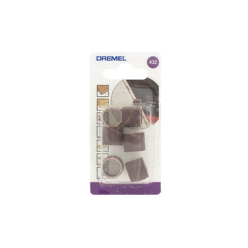 Bande de ponçage grain 120 Ø 13 mm 6 pièces DREMEL