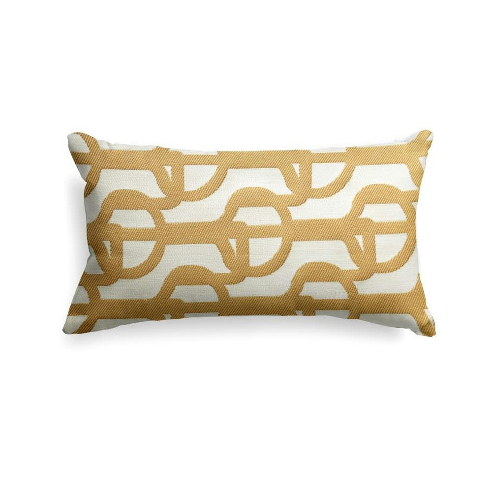 AMARRA - Housse de coussin coton Beige 25x45 cm