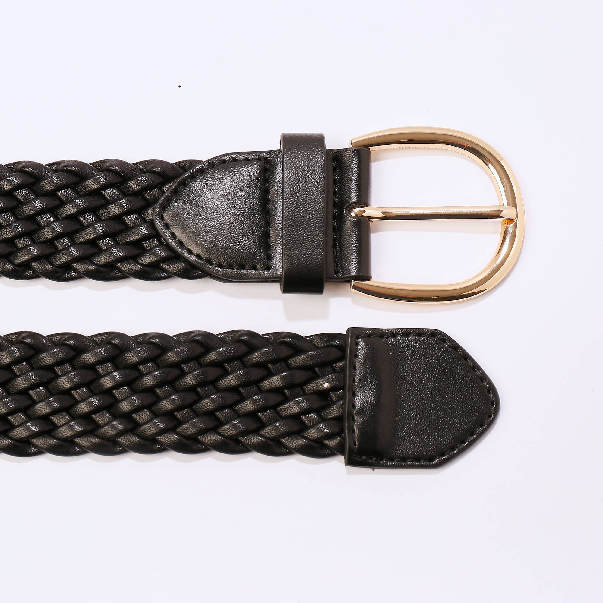 Ceinture tressée boucle ovale