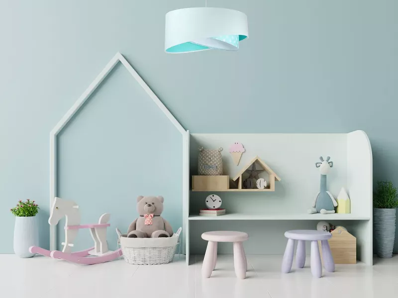 Lampa wisząca DREAMER biała/miętowa