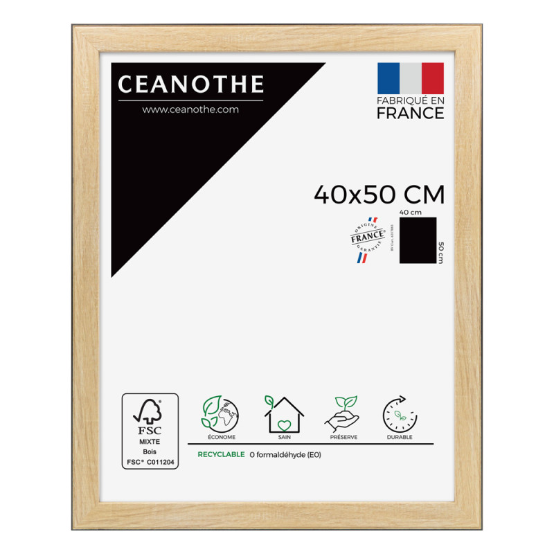 Cadre Newton noir 40 x 50 cm
