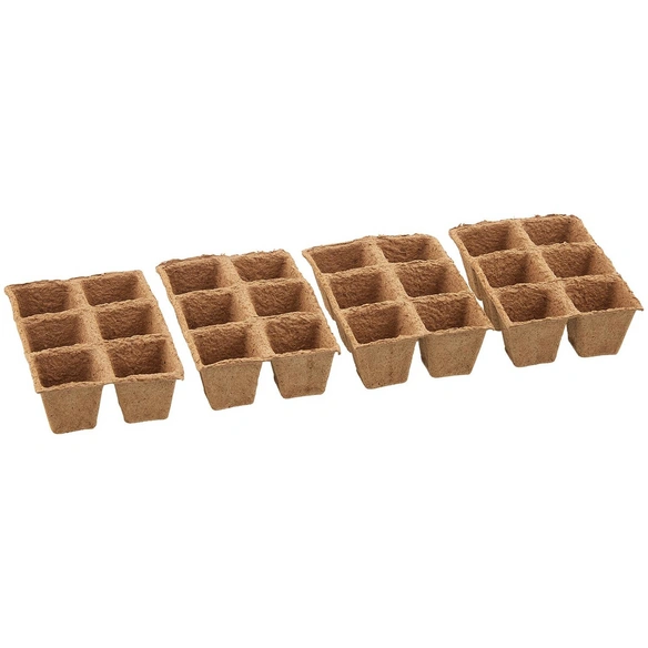 Anzuchttopf, Breite: 12 cm, braun, Naturfaser