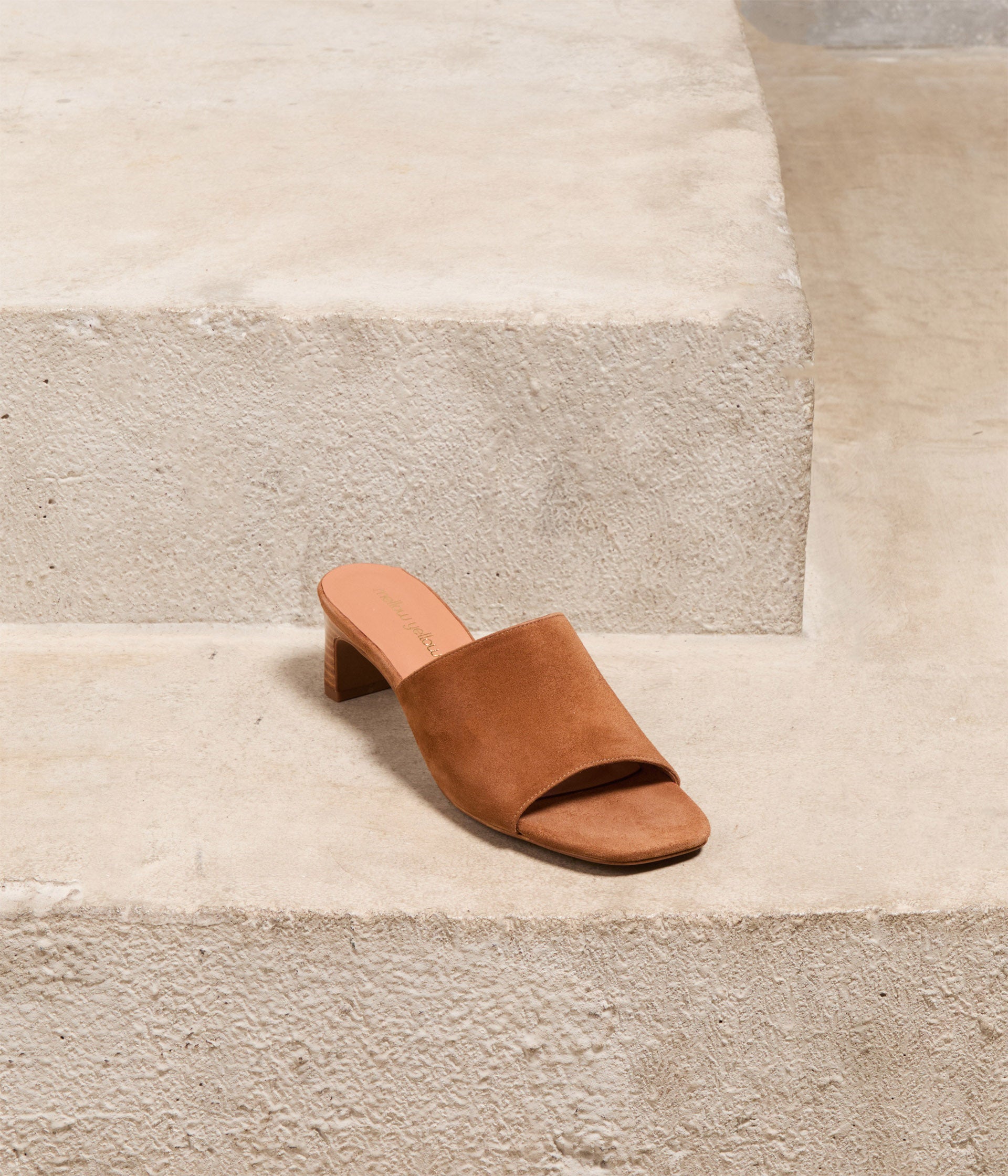 Mules velours cognac Blusa