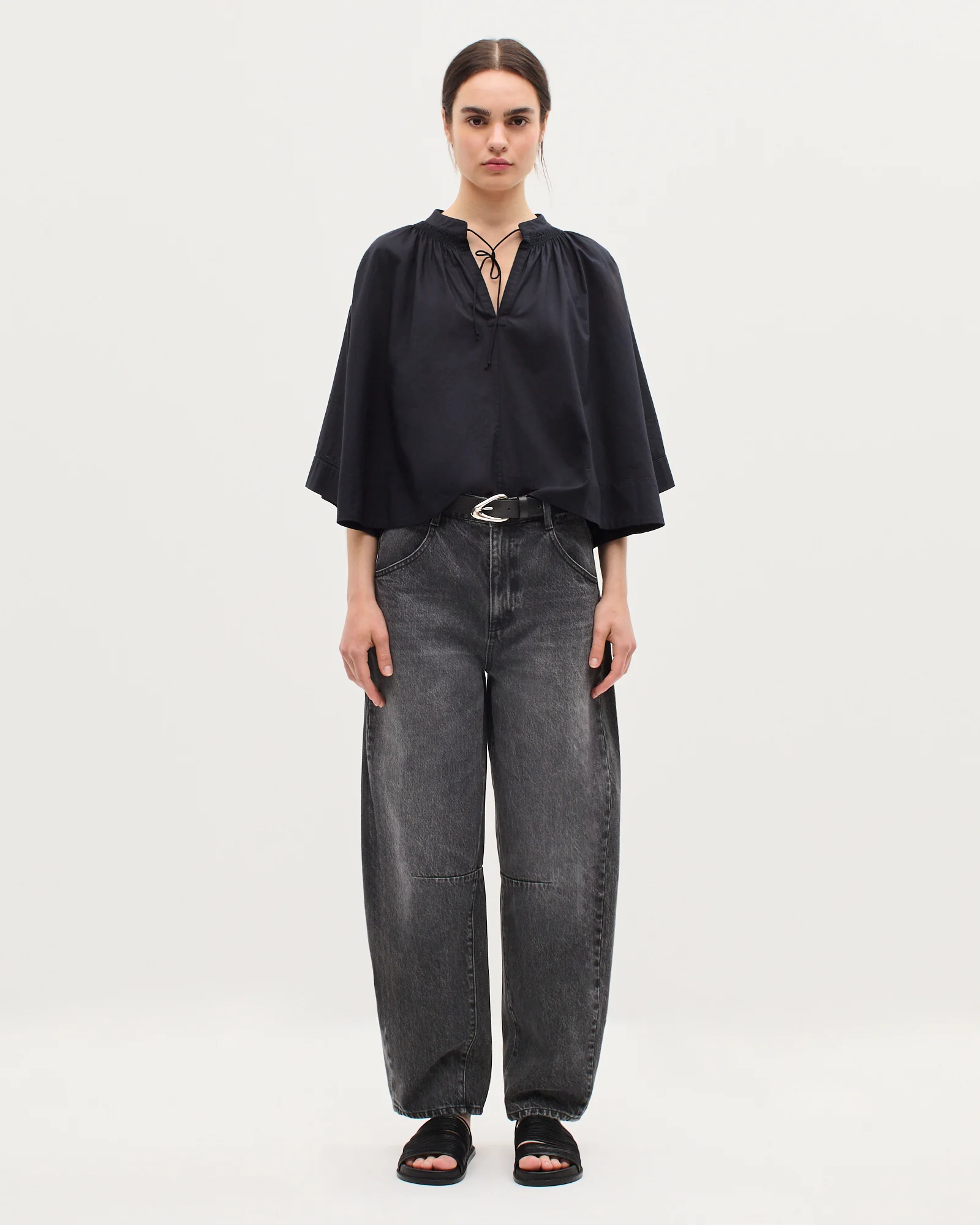 Blouse en voile de coton