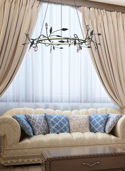Żyrandol Giaros czarny / biały LED 1x36W 4000K 2600lm wym:120x65x65 Apeti
