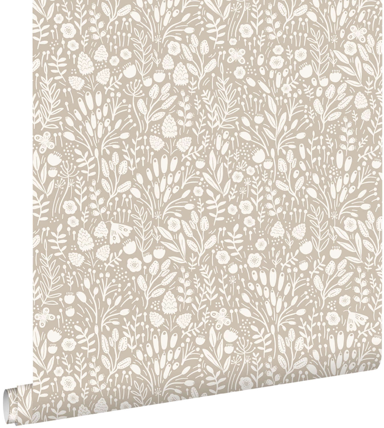 ESTAhome behang bloemetjes lichtbeige - 50 x 900 cm - 131253