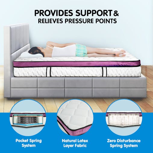 NNEDPE Laura Hill Euro Top Spring Pocket Mattress Queen - 30cm