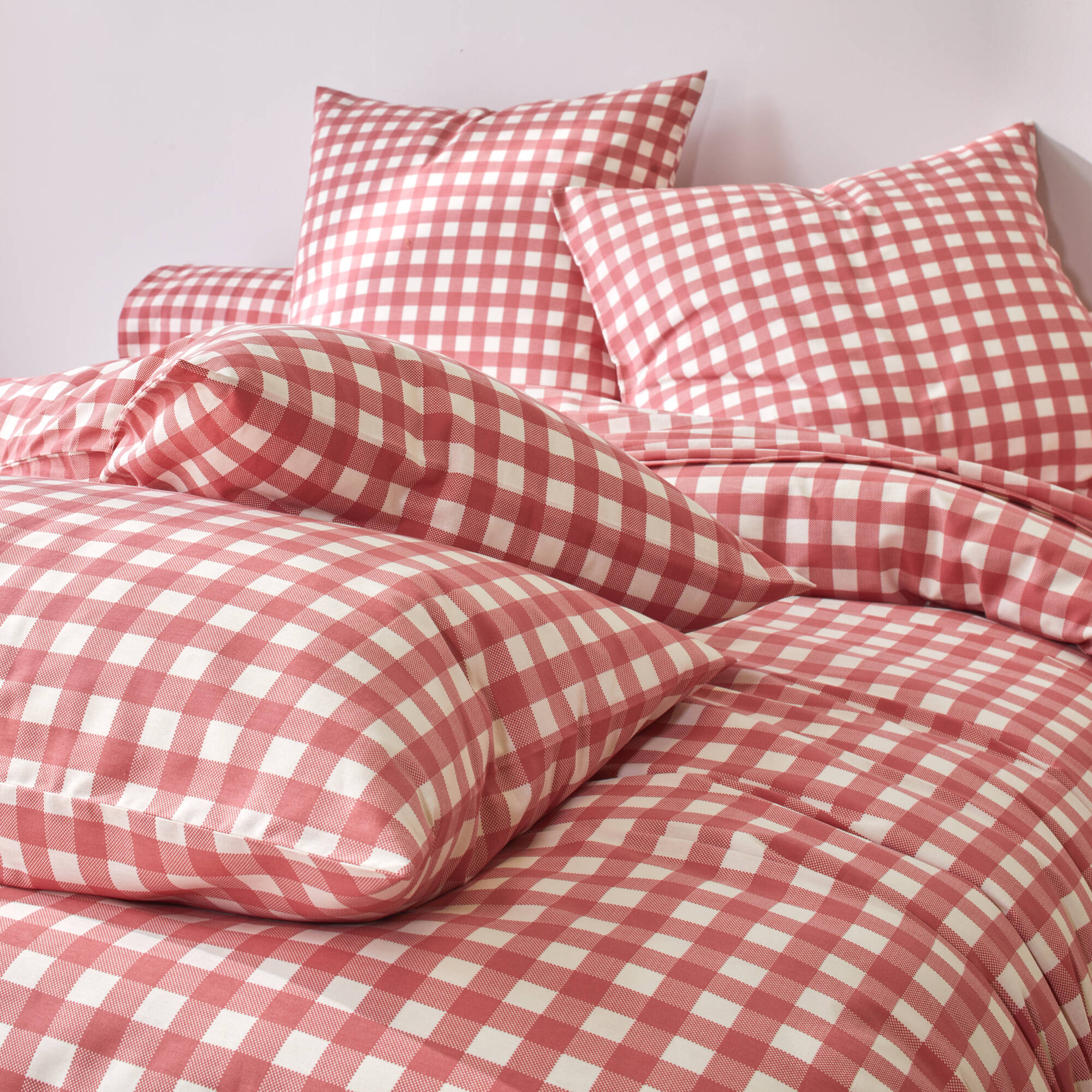 Linge de lit Lou imprimé carreaux - en coton