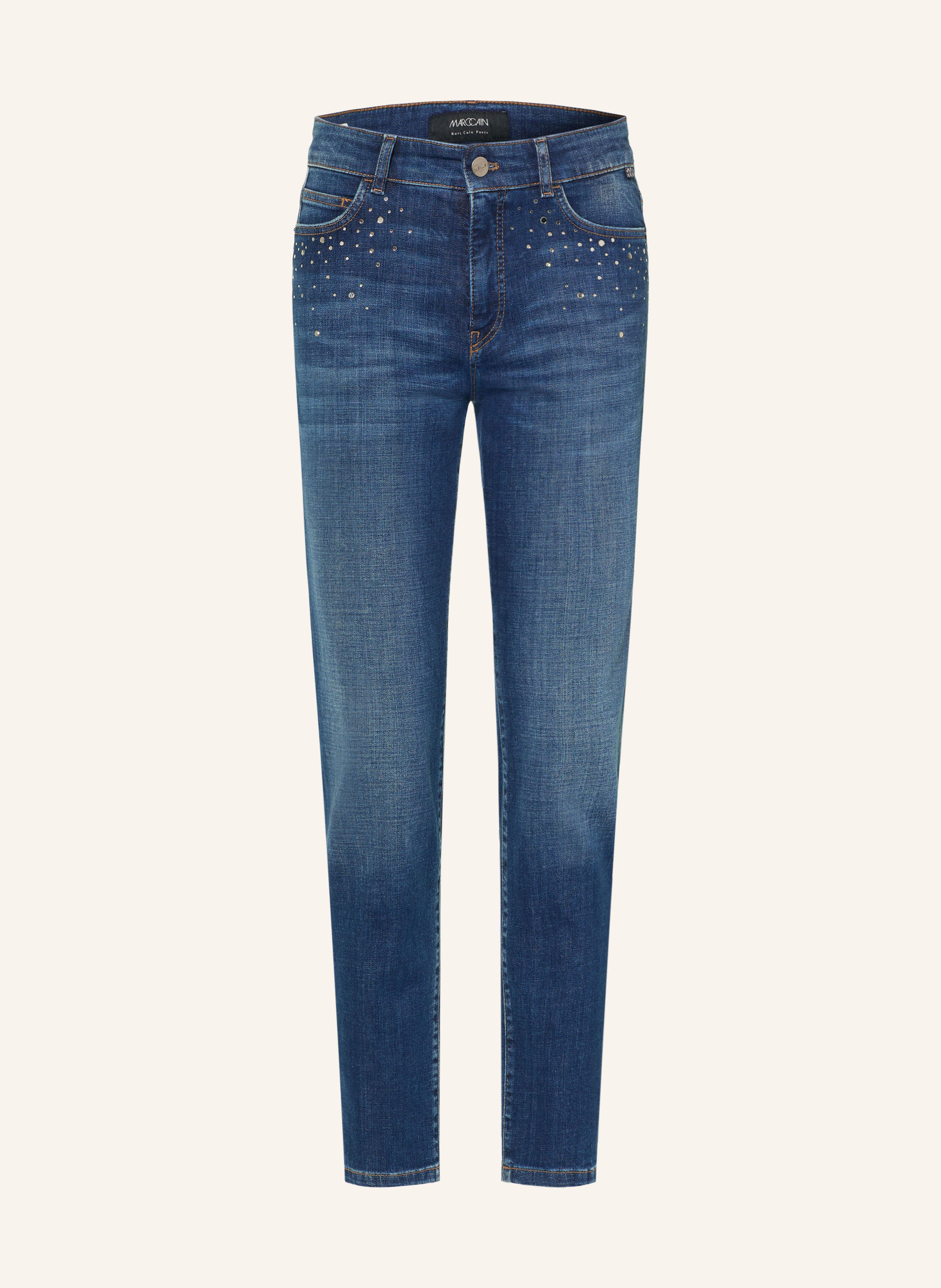 MARC CAIN Skinny Jeans SILEA mit Schmucksteinen