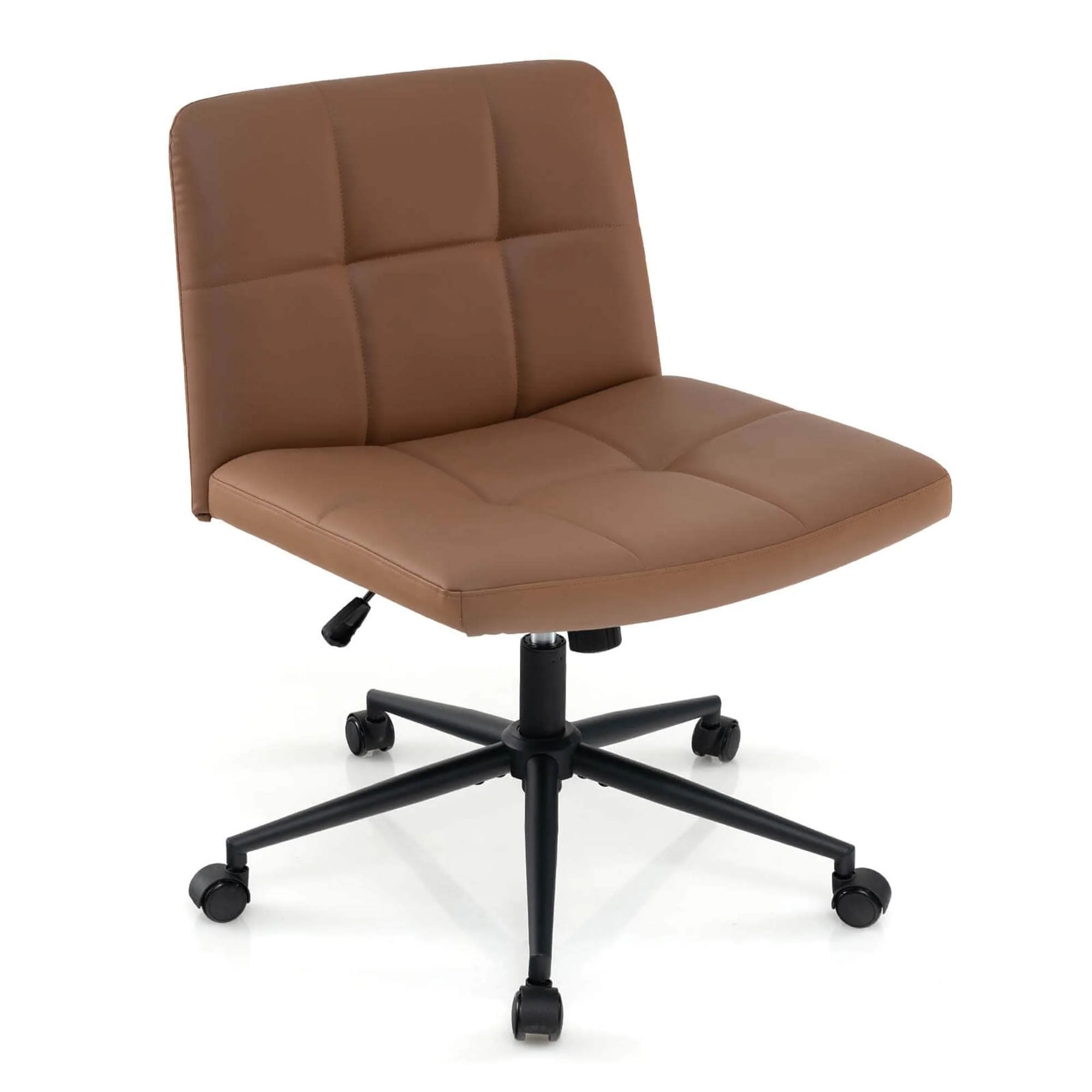 Costway Criss Cross Chair with Wheels Oversized U-shaped Seat Wheels - See Details
