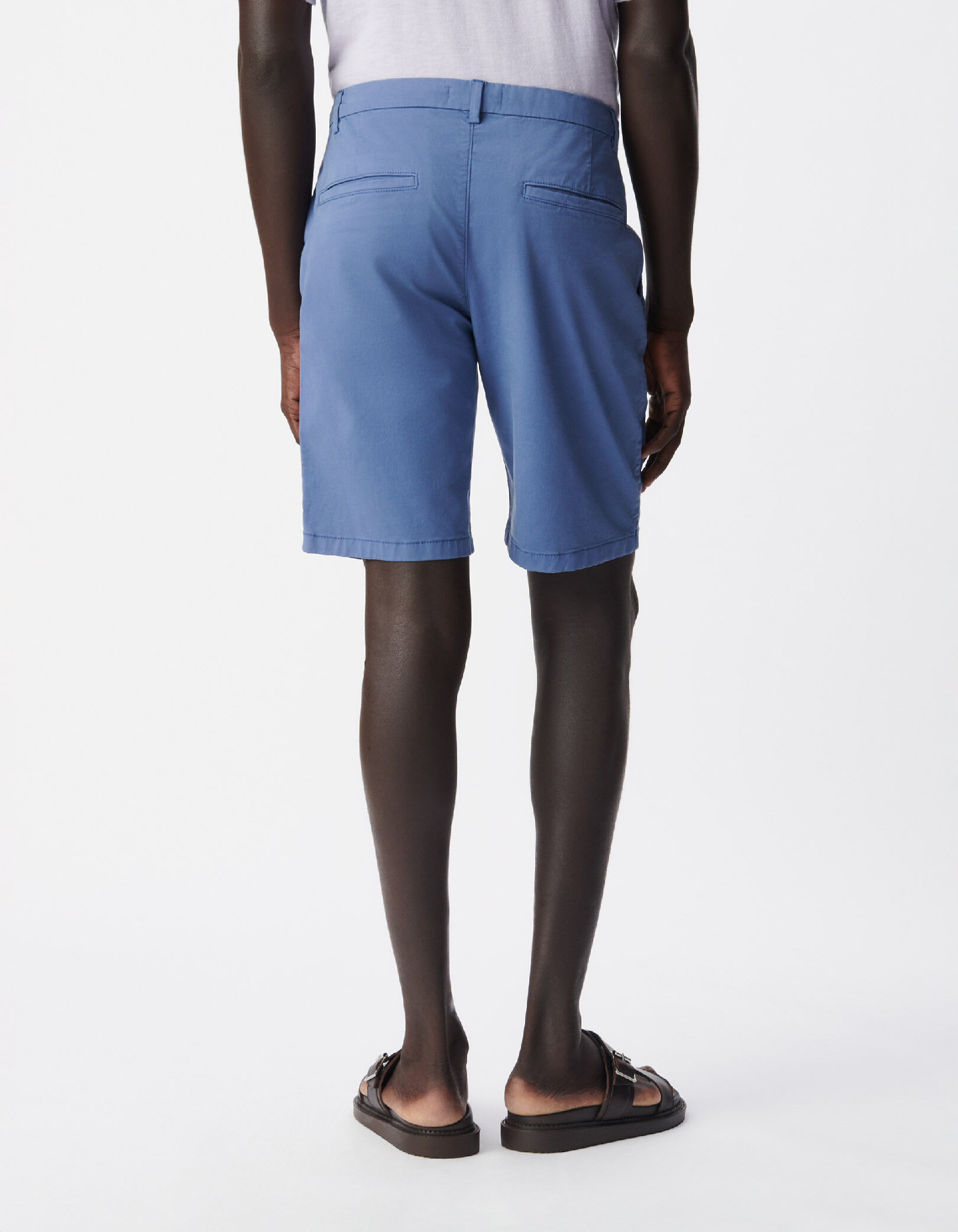 Bermuda chino bleu Homme