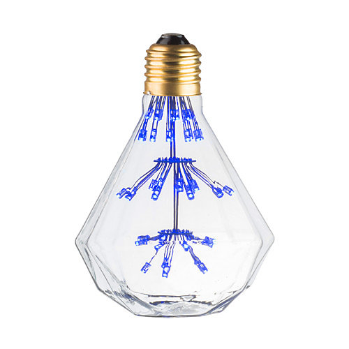 Ampoule Lampe E27 LED Déco DIAMANT BLEU