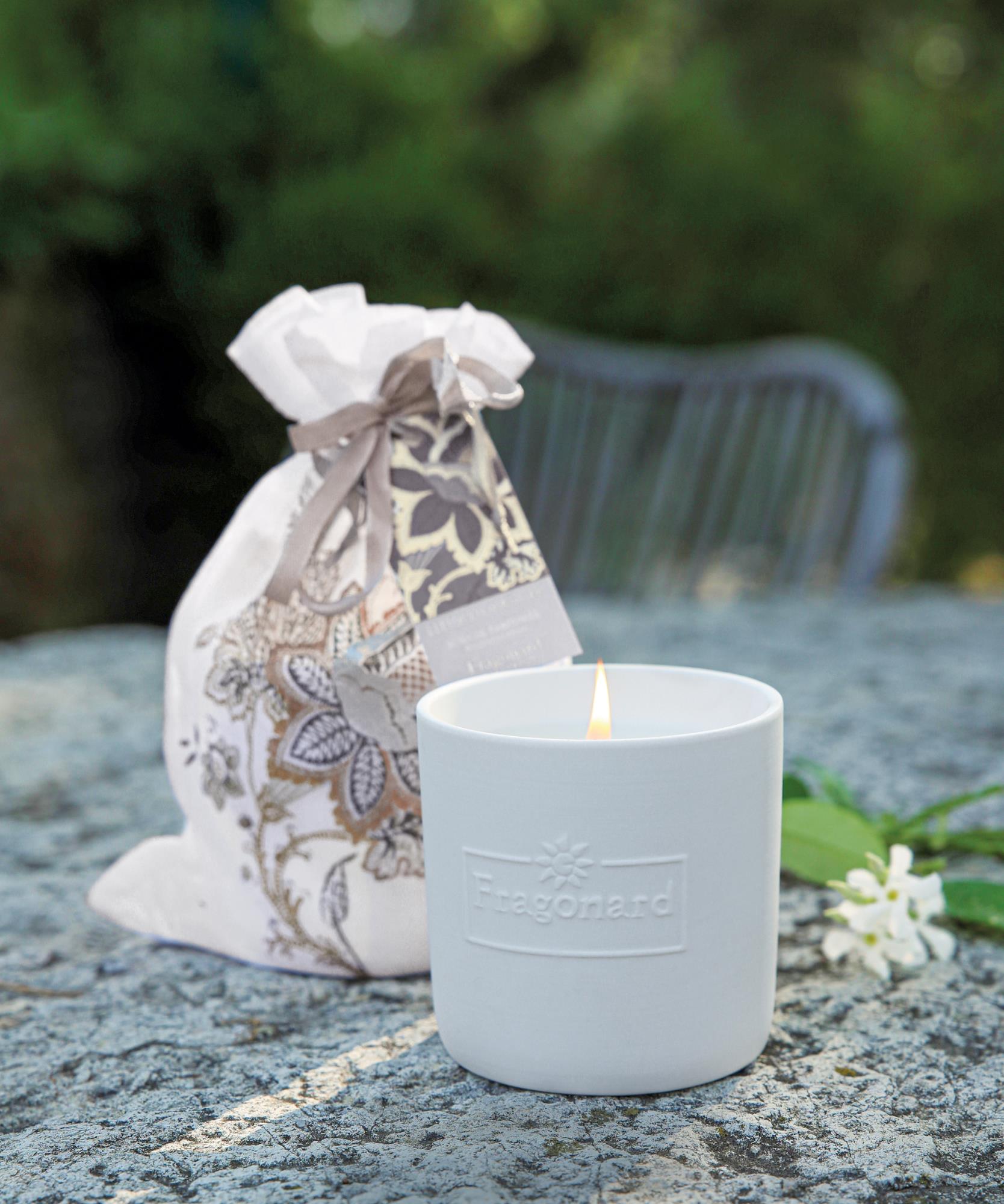 Bougie en pochon - Pot de porcelaine 200 g