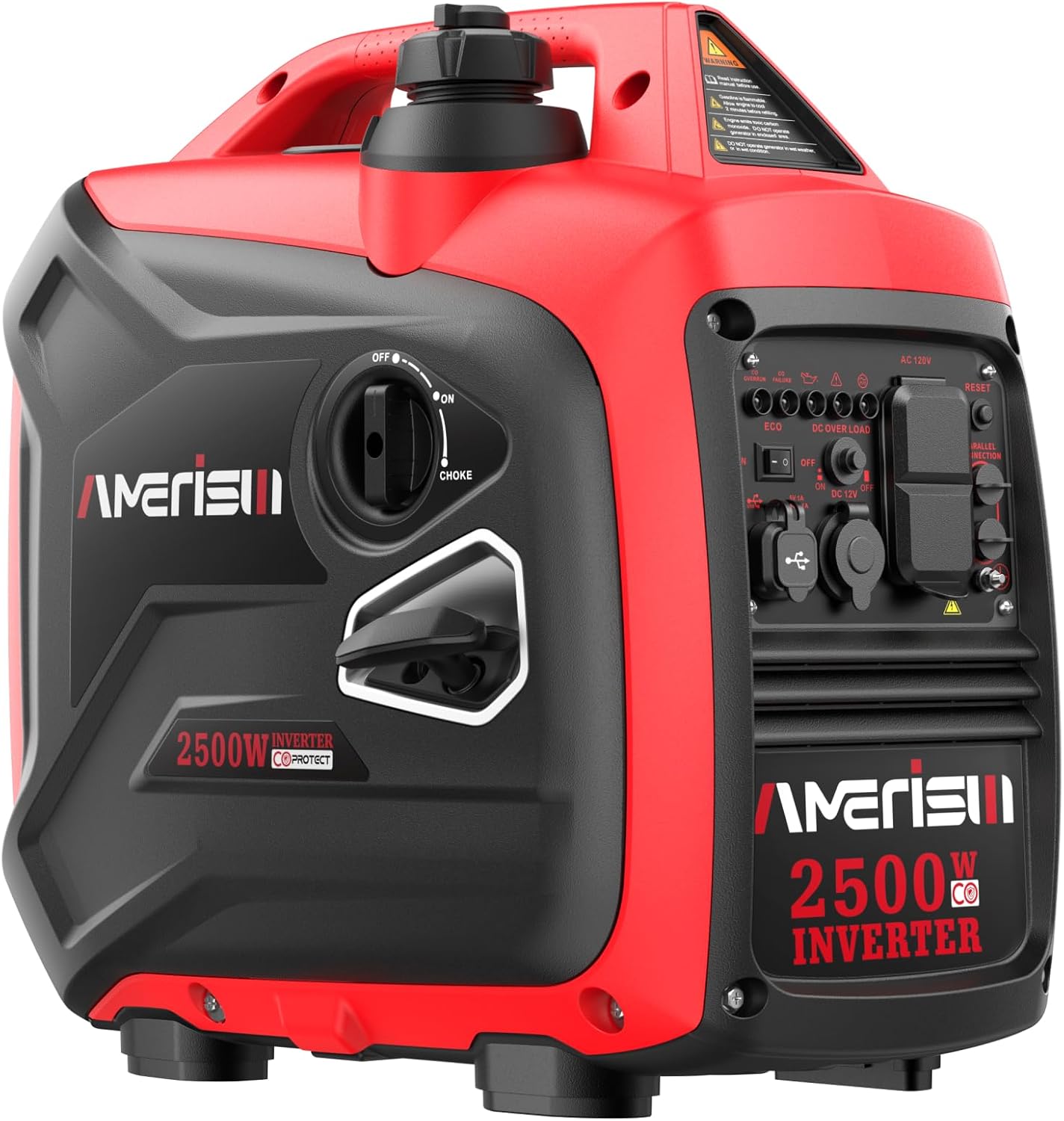 2500-Watt Gas Powered Portable Inverter Generator  CO Sensor  Super Quiet for Home Backup  Emergency  Camping  EPA Compliant