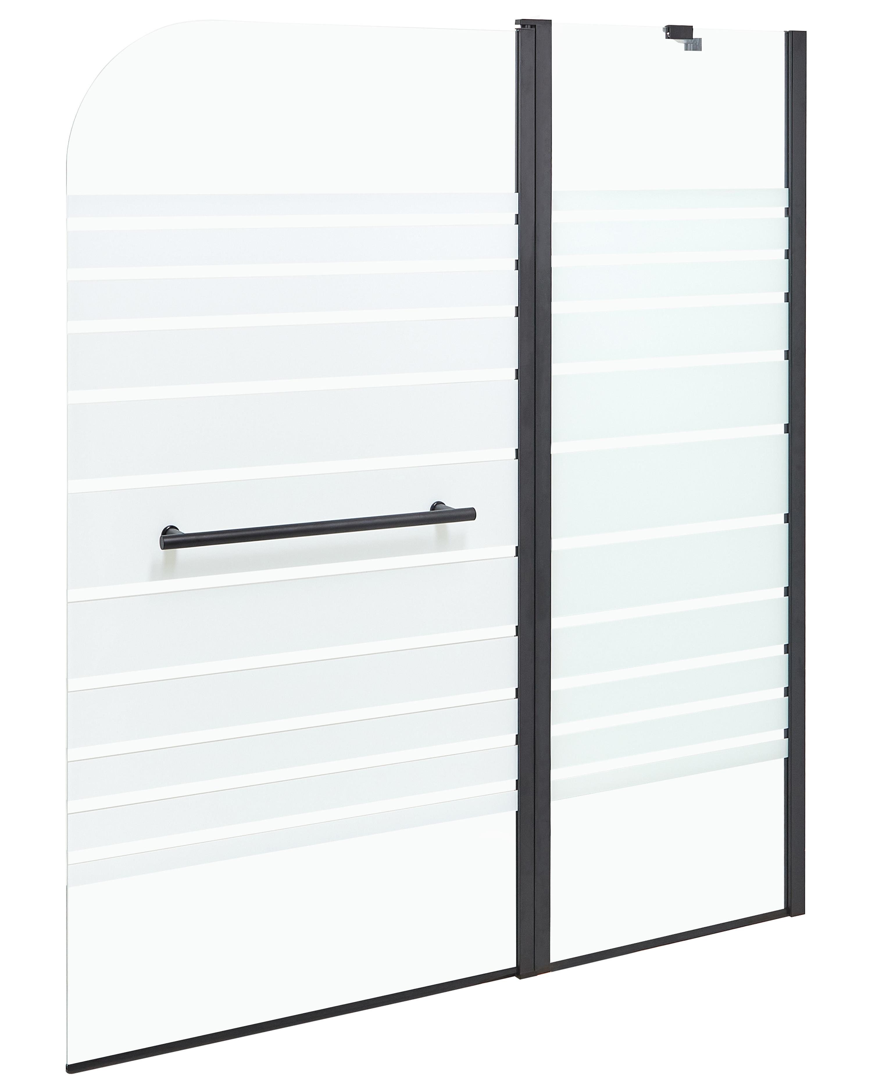 Shower Bath Screen TUAPI 1400 x 1200 mm Black
