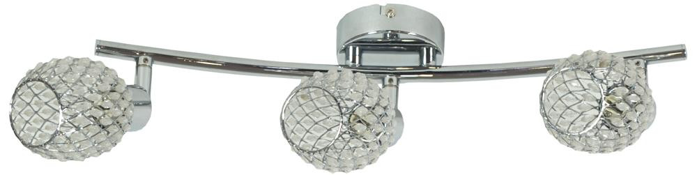 Lampa sufitowa transparentna-chromowana CLEAR3xG9x40W Candellux